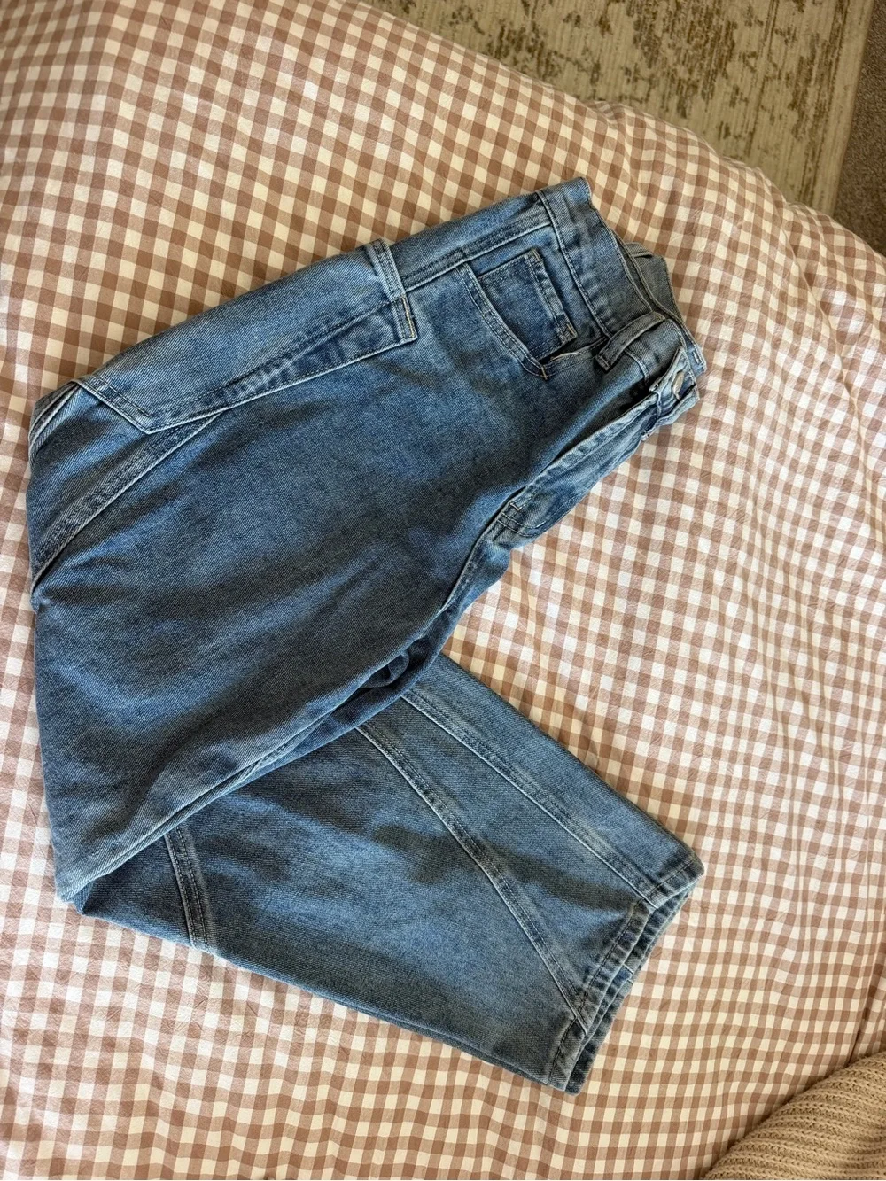 Free People Light Blue Relaxed Denim Jeans